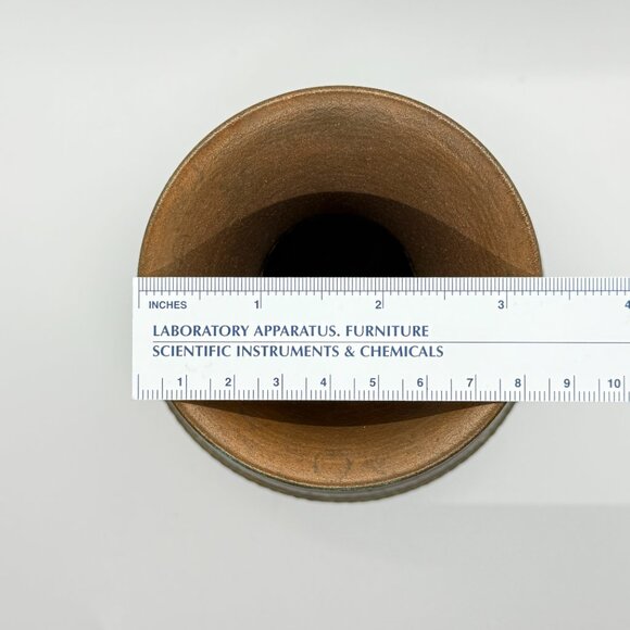 Vintage Mexican Two Toned Copper Vase - Picture 5 of 7